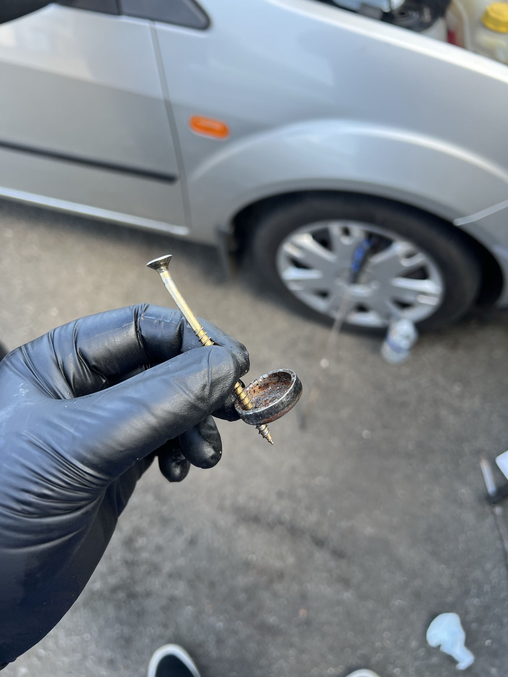 Screw through the core plug